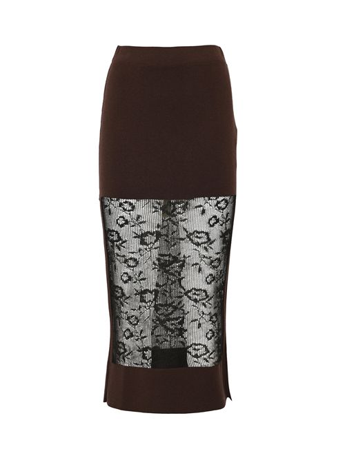 Gonna Beverly in lana e pizzo Liviana Conti | L5WA56W18-Y